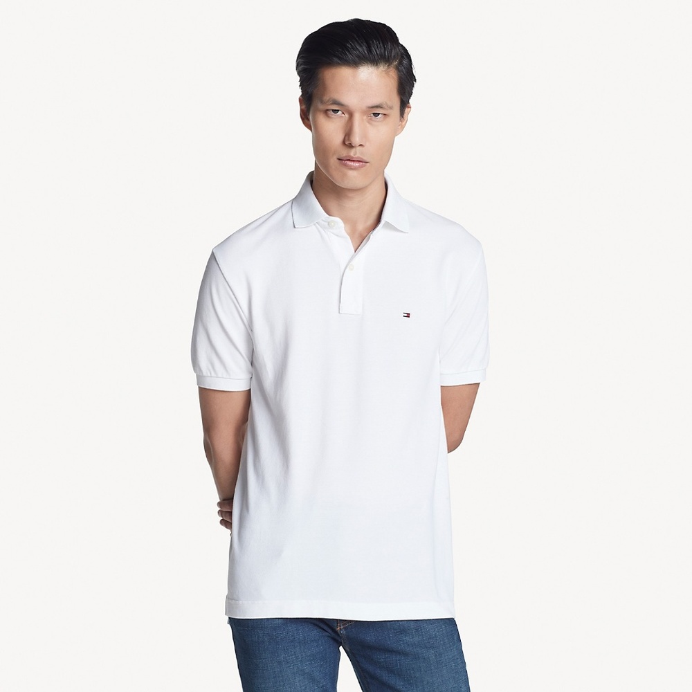 Tommy Hilfiger Mens White Polo